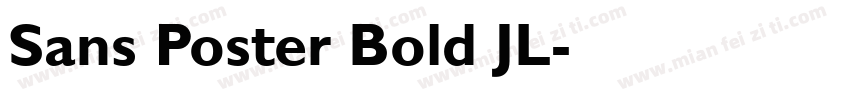 Sans Poster Bold JL字体转换